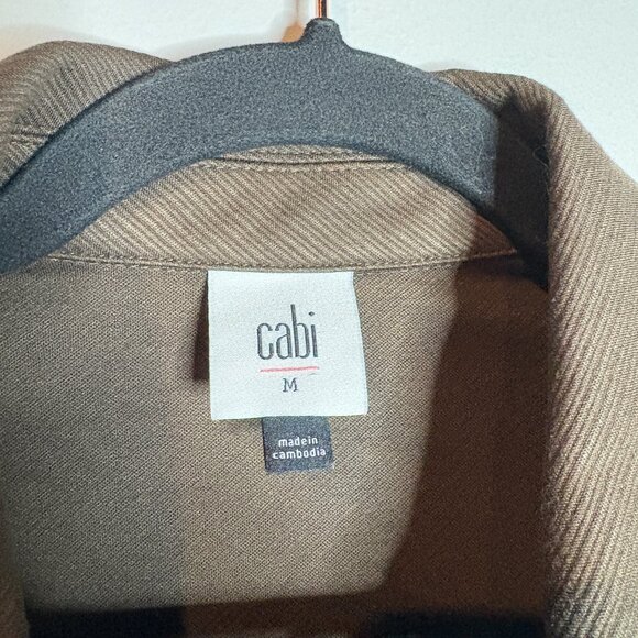 Cabi Jacket Womens Olive Green Military Academy Blazer Asymmetrical 4120 - Picture 4 of 6